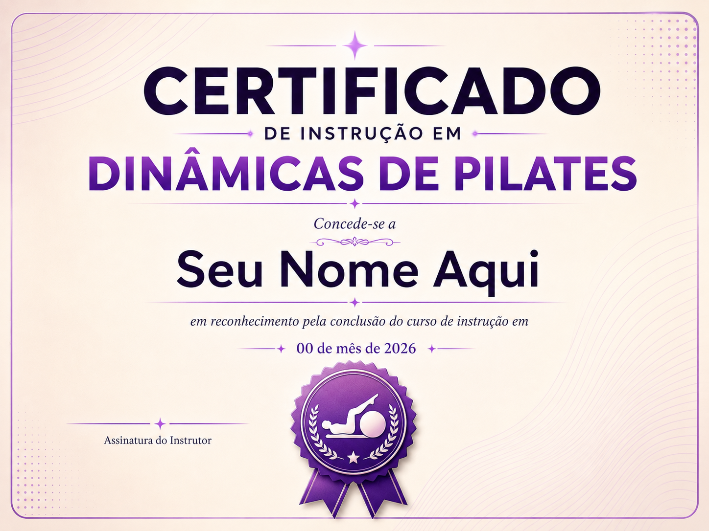 Certificado de Pilates